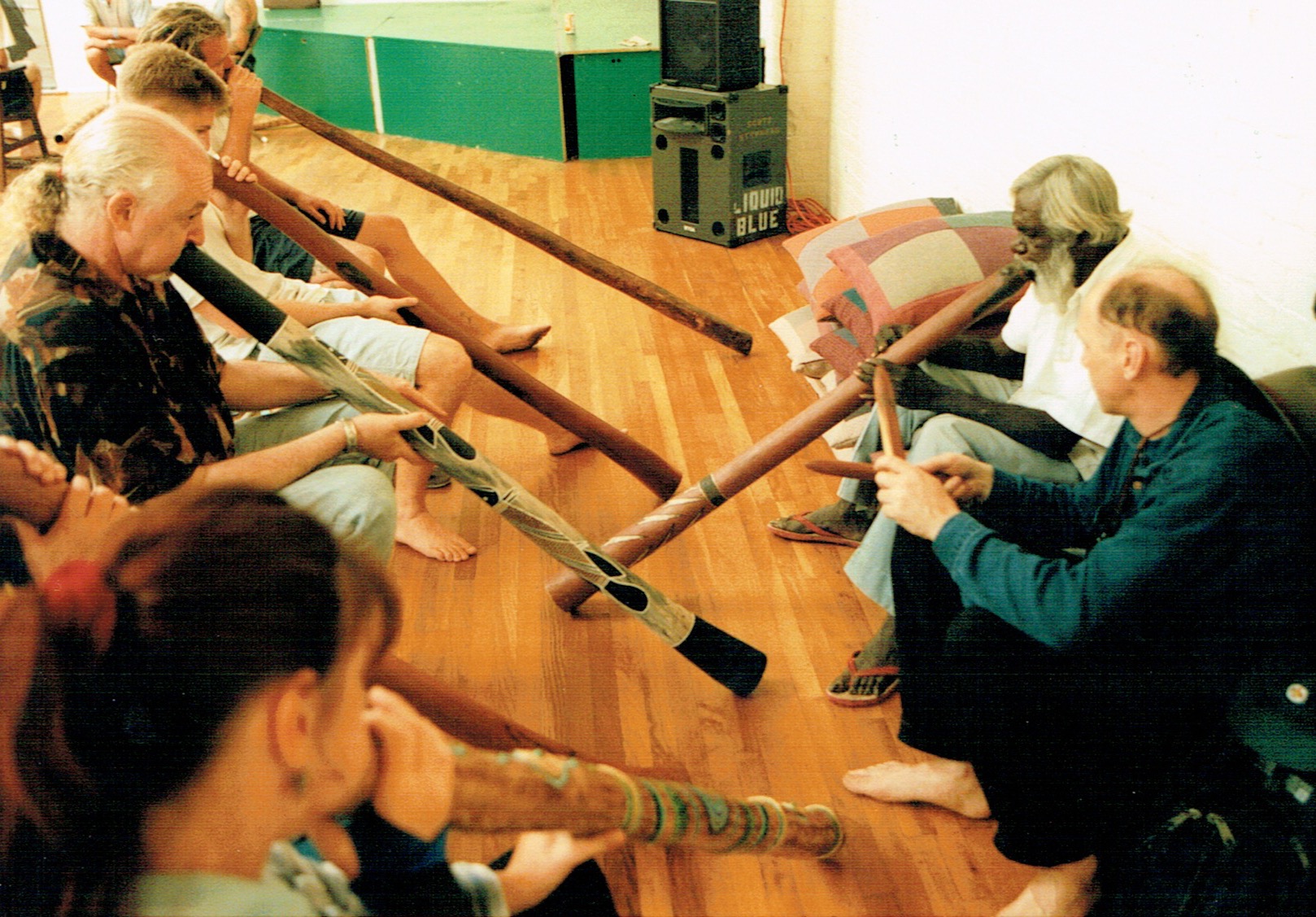 David Blanasi and a Woman Didgeridoo player.