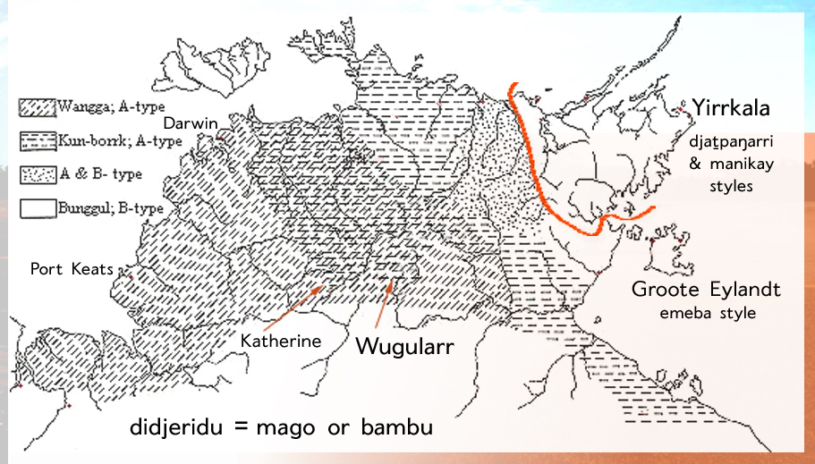 Alice Moyle's Didjeridu Map